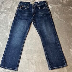 Ariat Mens M4 Relaxed Boot Cut Jeans Dark Wash 34x30 Denim